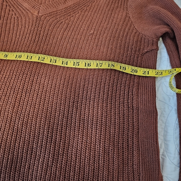 RD Style Women's V-Neck Sweater In Rust Size XXL NWOT - Picture 5 of 6